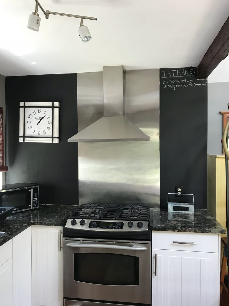 Granite and stainless appliances