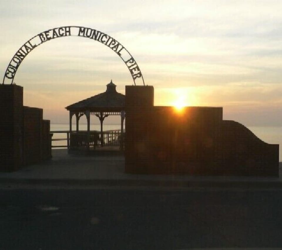 The fishing pier is just a few blocks from the house along the boardwalk