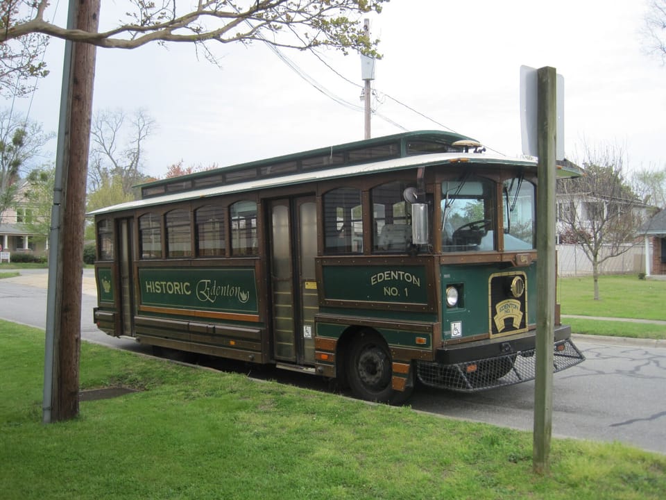 Take the tour on the trolley car or walking tour at the Visitors Center.
