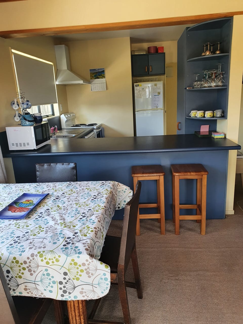 View into kitchen.