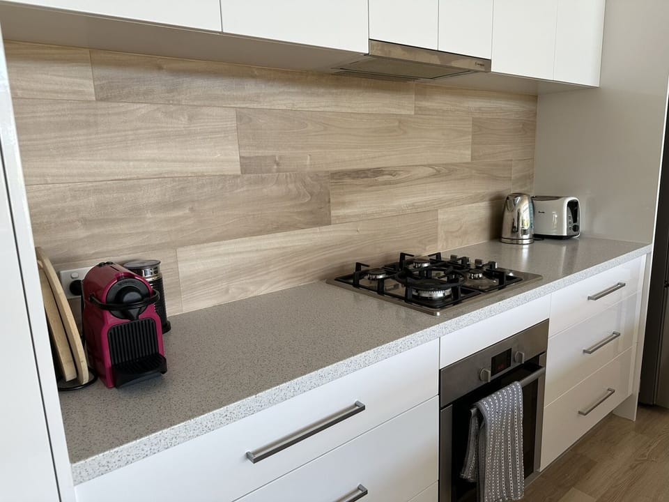 Fully appointed kitchen.