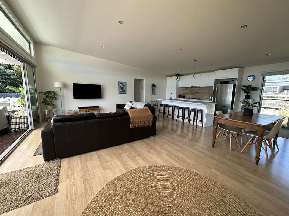 Large open-planned living area.