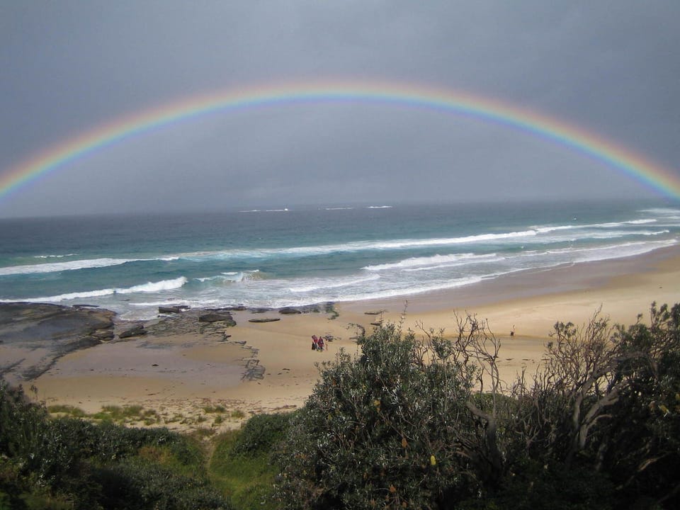 Rainbow over Racecourse Beach