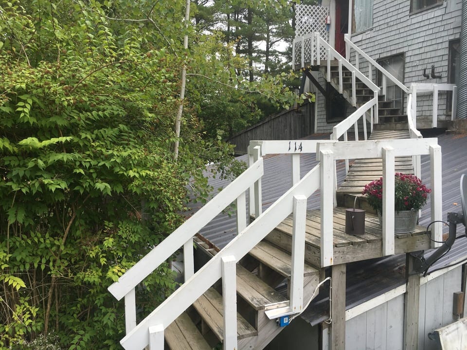 Stairs to enter loft