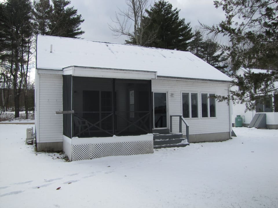 view of house facing the water
