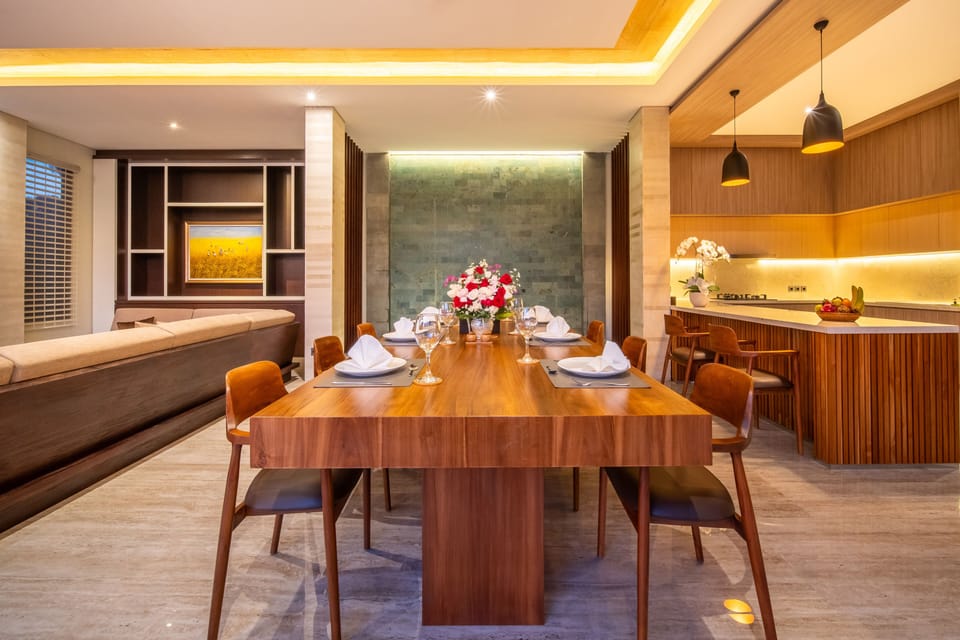 dining room & living