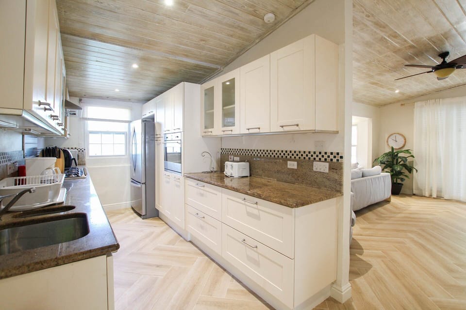 Fully outfitted with all the appliances and cookware that you'll need!