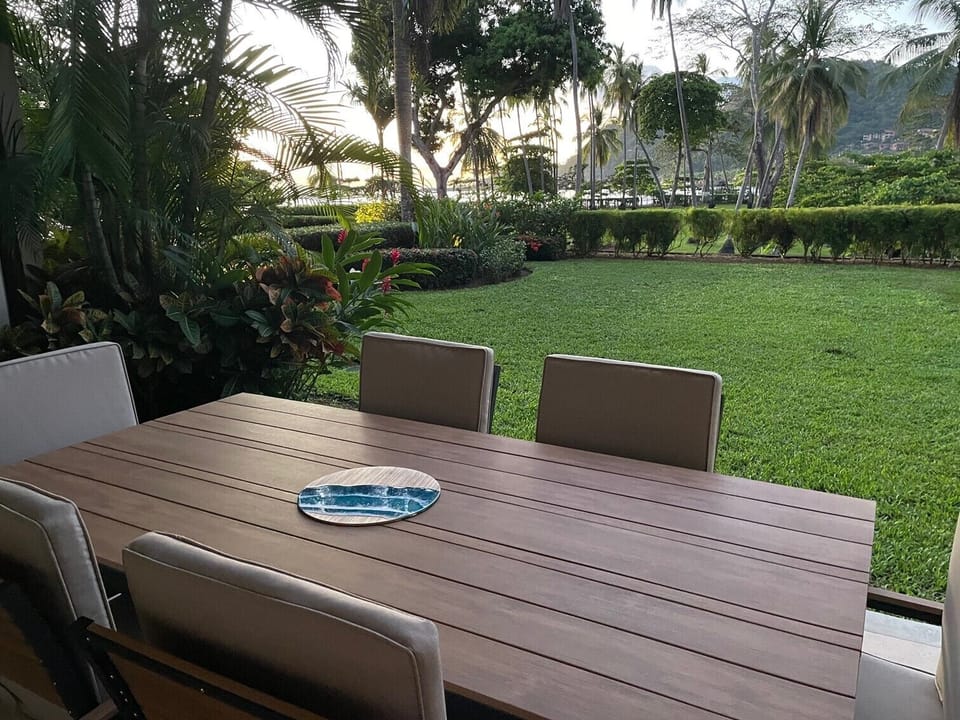 Patio with ocean view