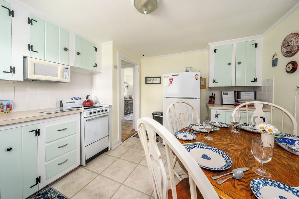 Another Kitchen View-Guest guide on the counter,