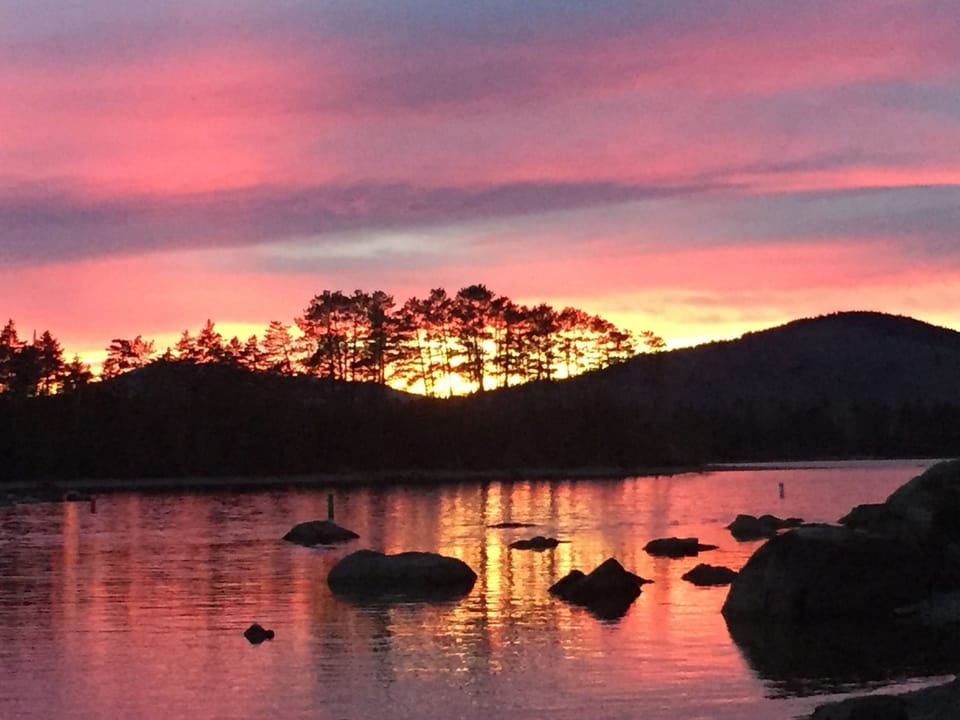 Sunset from the dock in the late fall