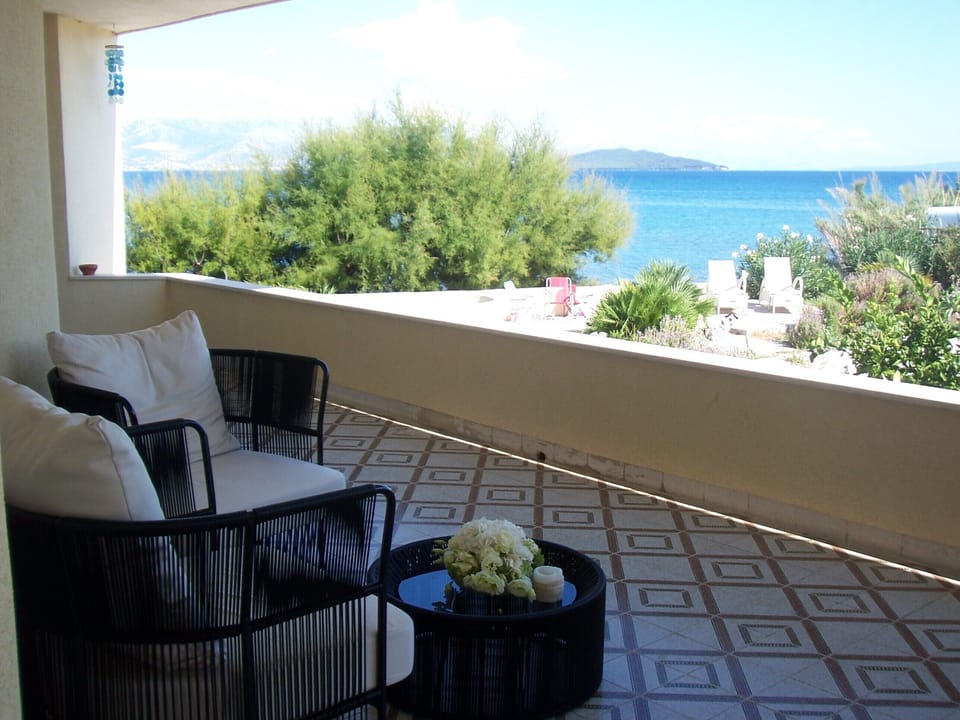 Stunning views from the wraparound terrace....