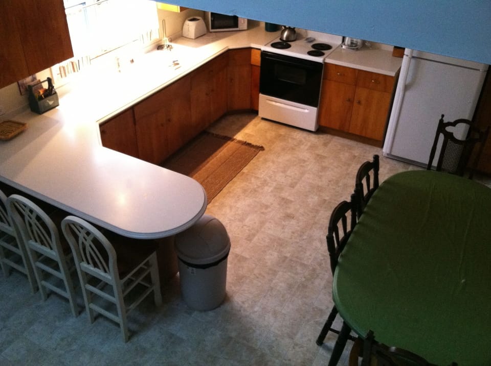 Kitchen with Counter Bar Seats