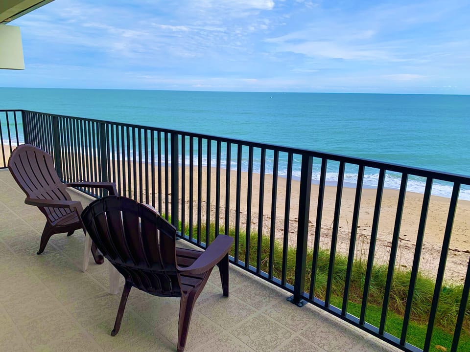 View of ocean from newly renovated balcony