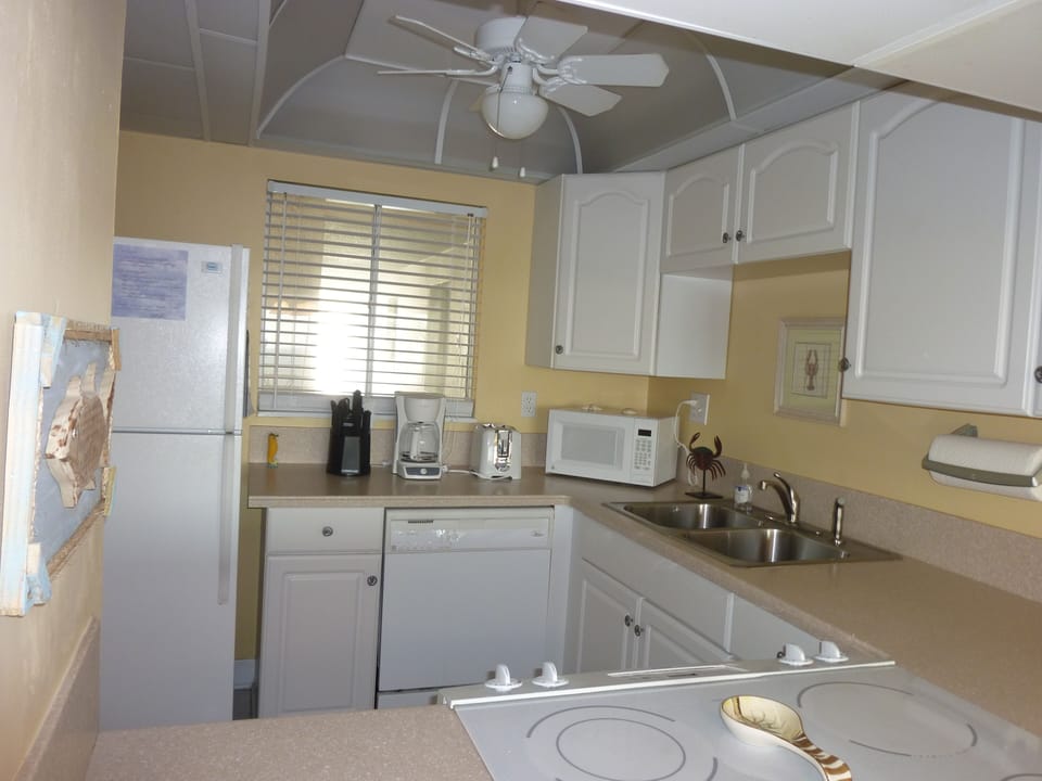 The newly remodeled kitchen.