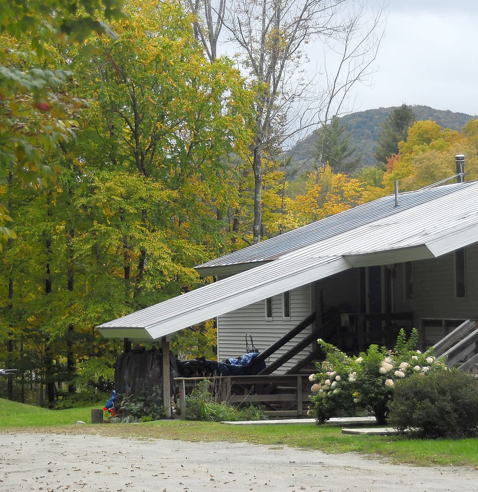 Looking out the kitchen window