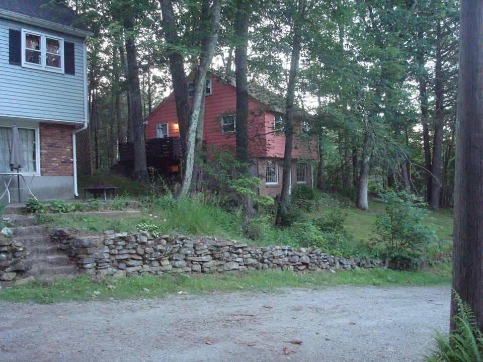 house located on the hillside