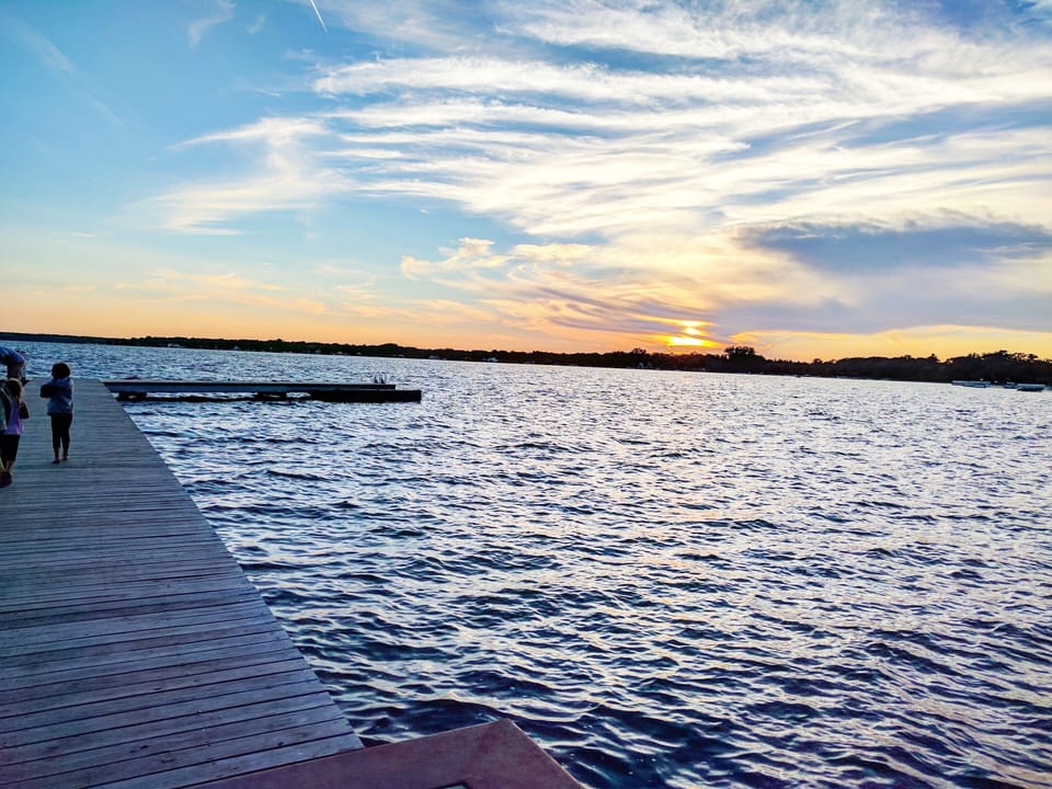 Public dock nearby with excellent fishing.