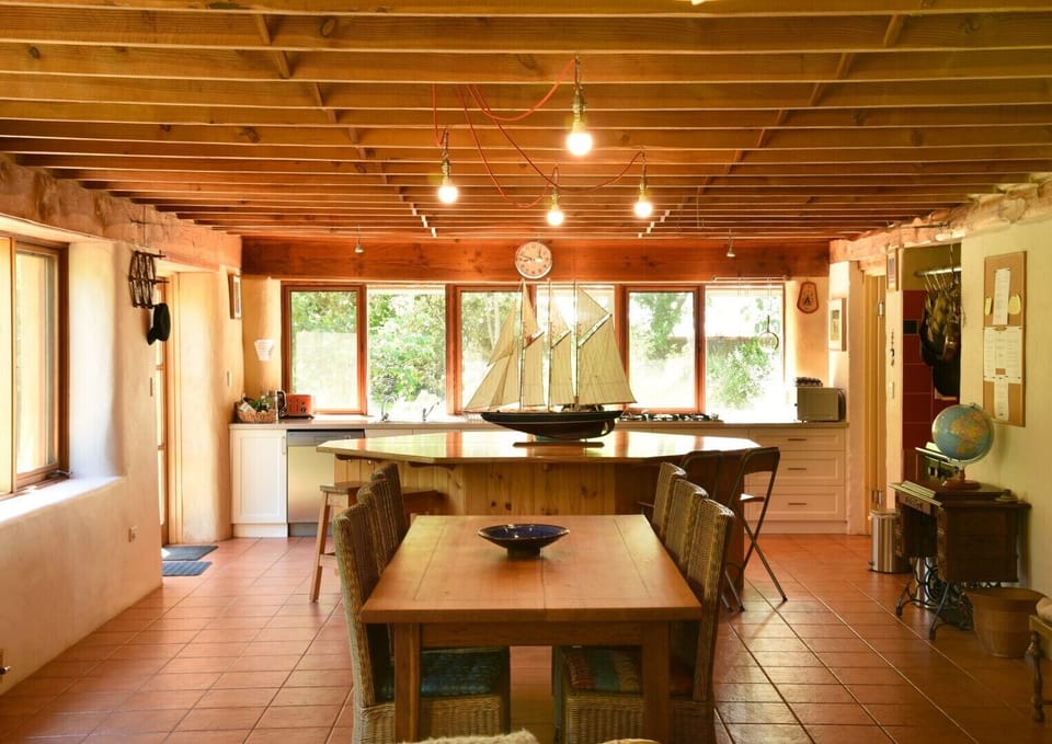 dining and kitchen