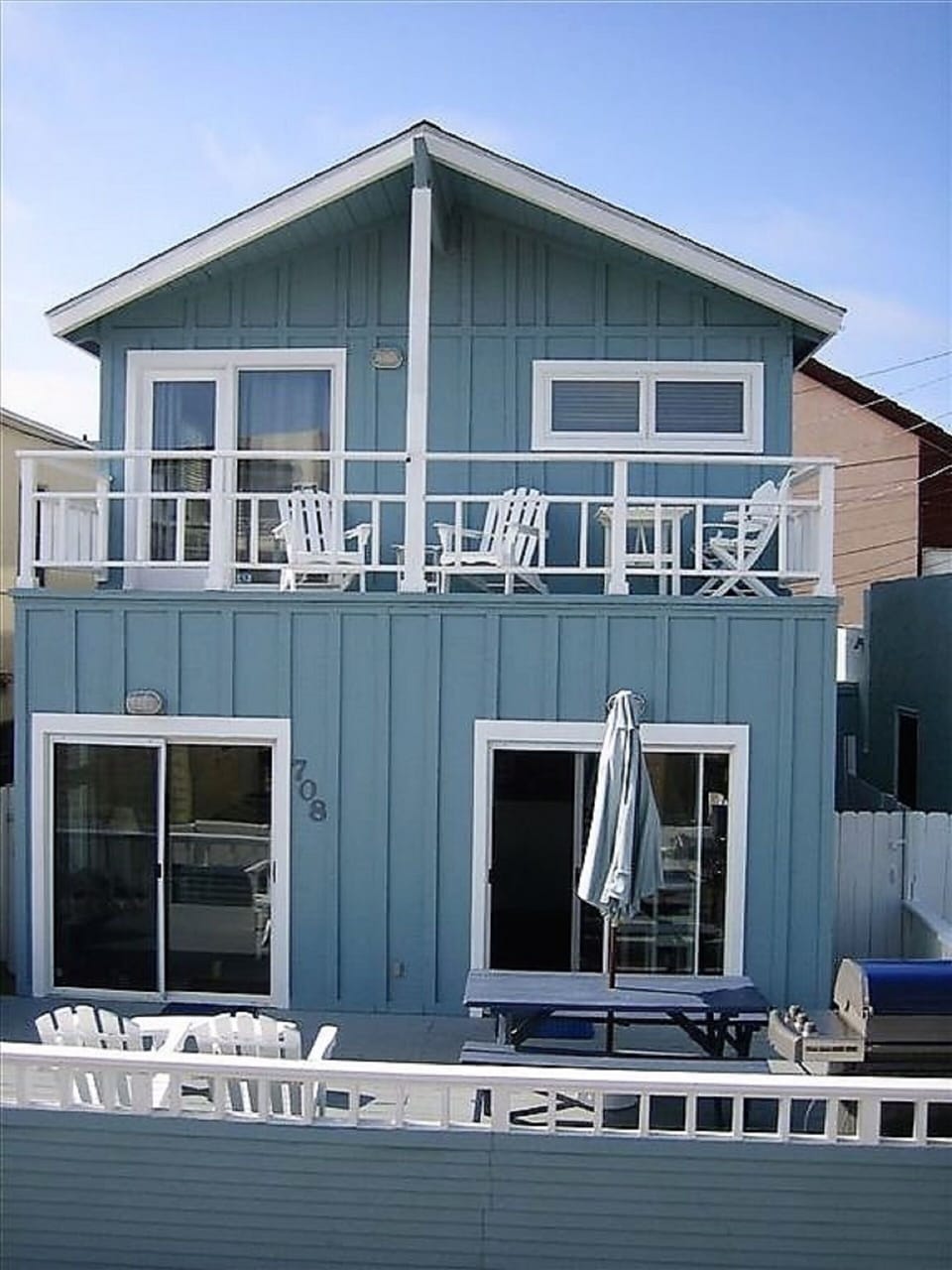 Front of beach house