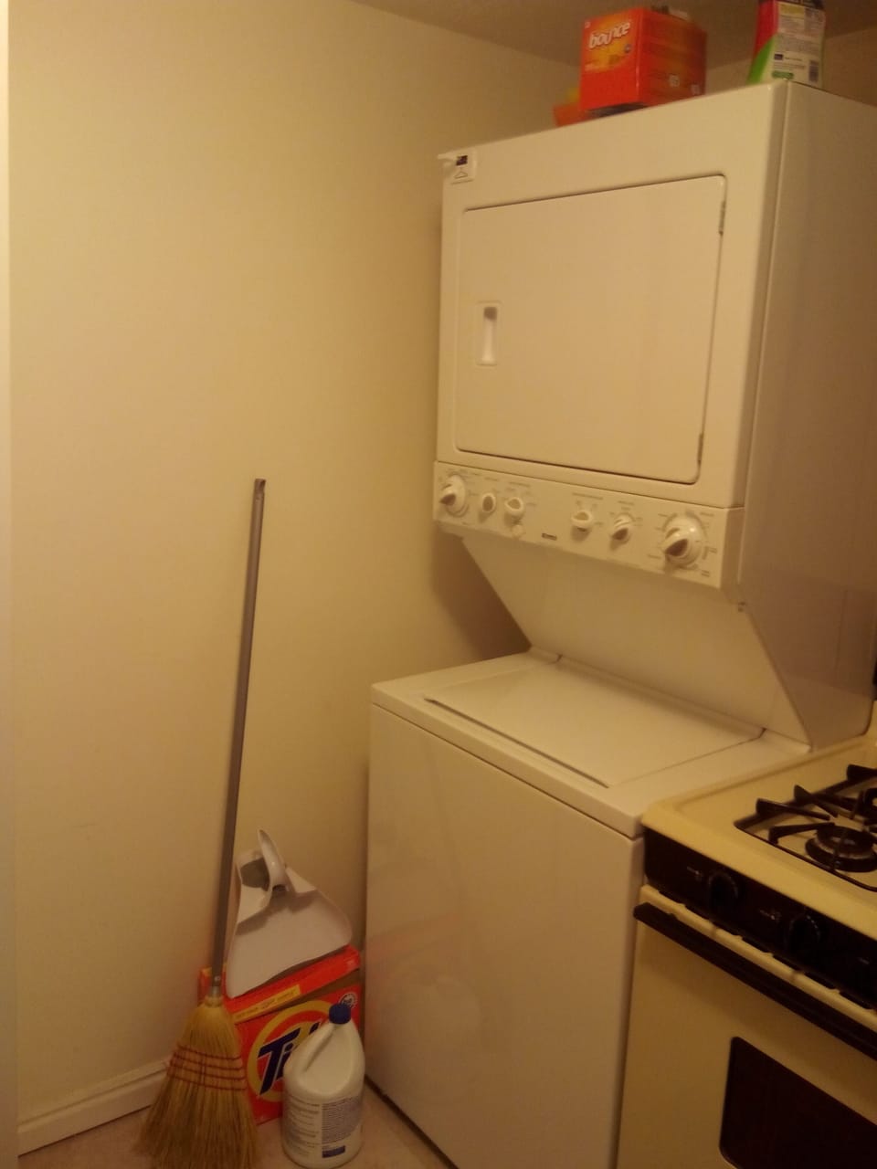 Washer and dryer included.