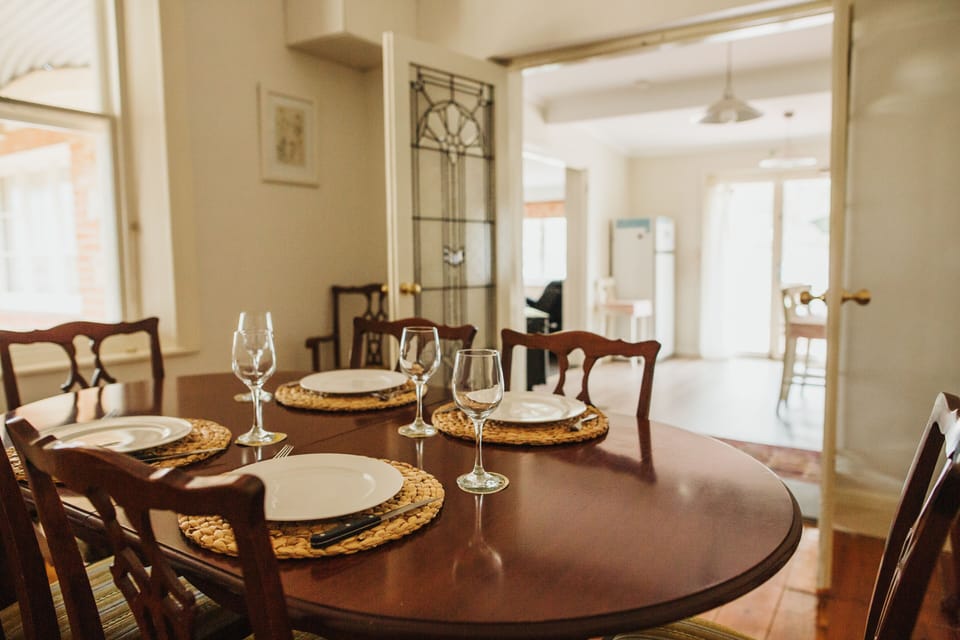 Eat in the separate dining room