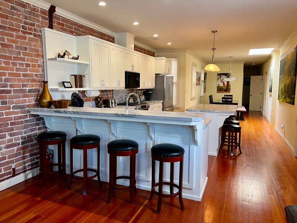 Barstools for additional seating