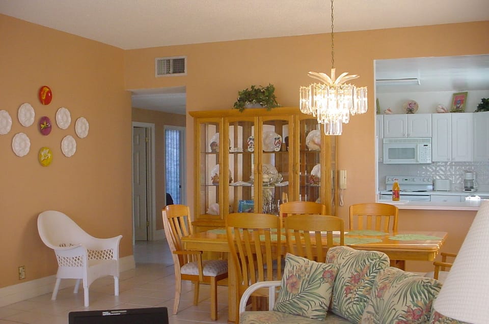 Dining area from living room