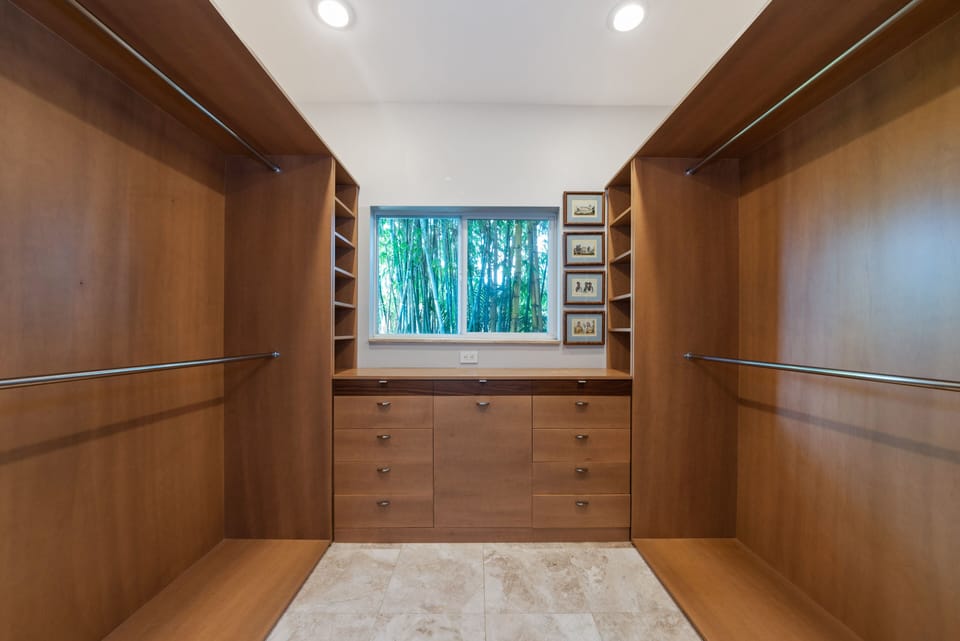 Master walk in closet