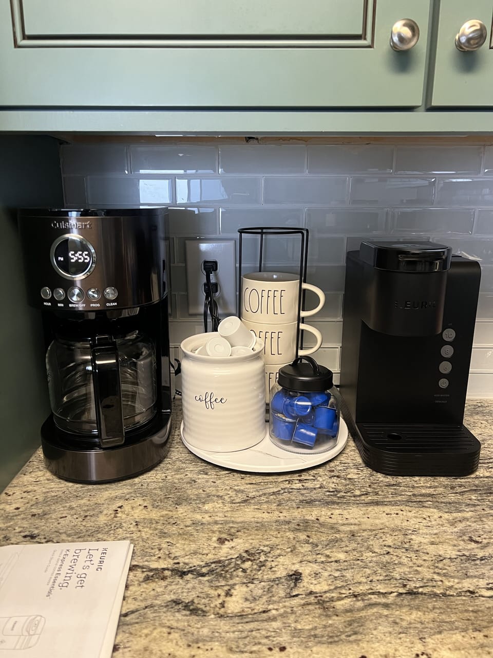 Coffee bar with set up provided