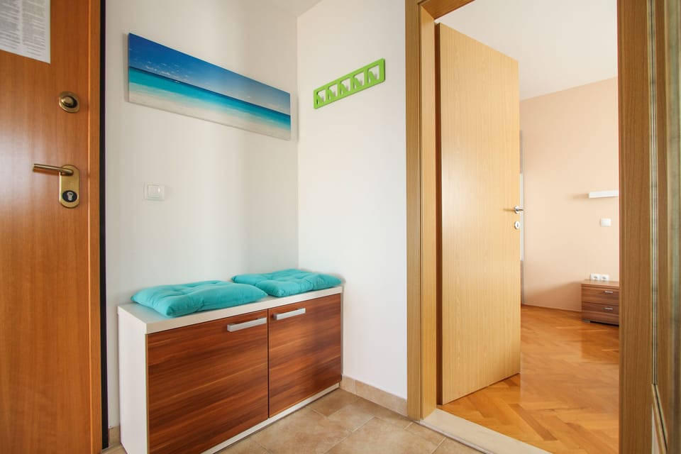The hallway at the entrance to the apartment