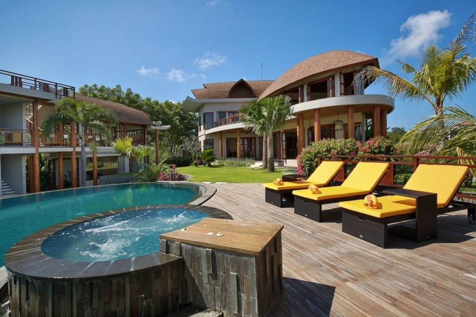 Swimming Pool and garden view