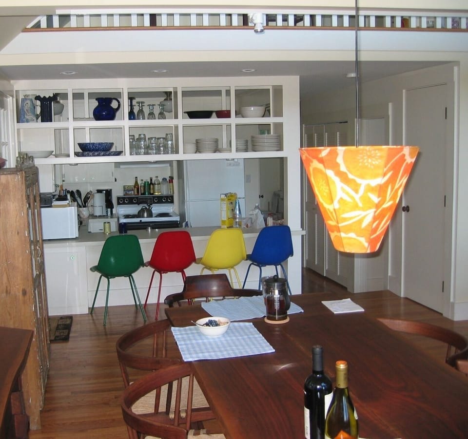 Dining area and kitchen