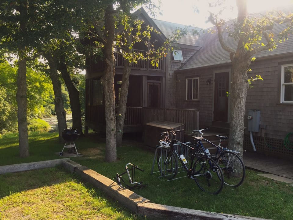 The house has 2 delightful screened porches