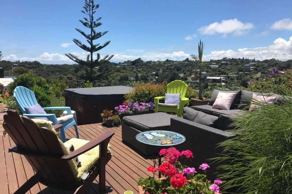 Seating area for sunny afternoons