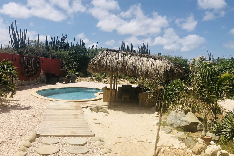In 2020 we build a palapa to enjoy the shade