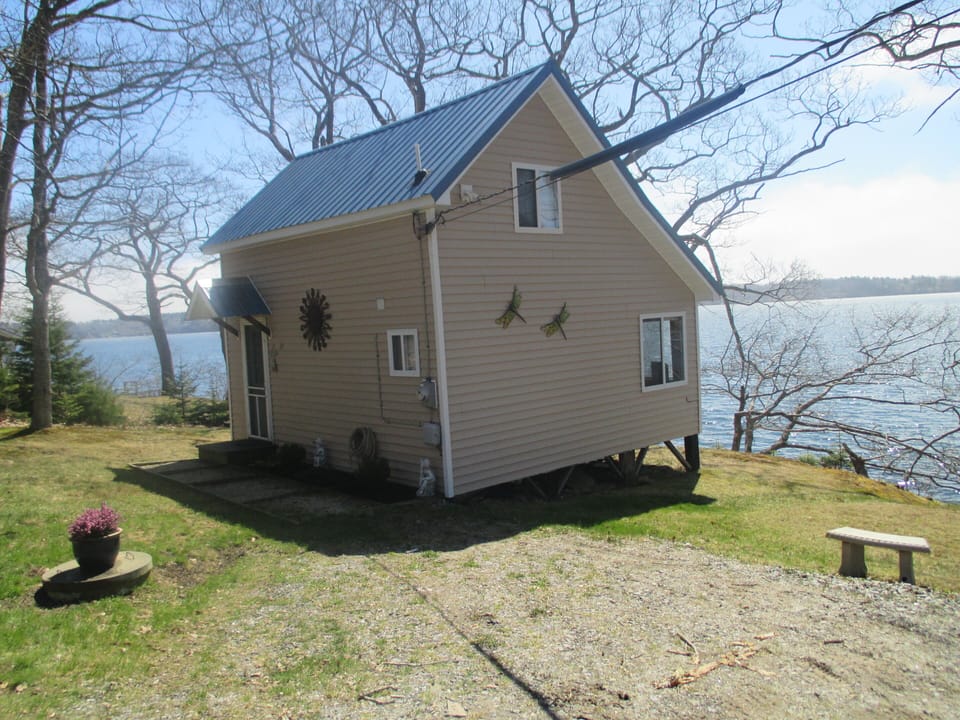 Side view of cottage