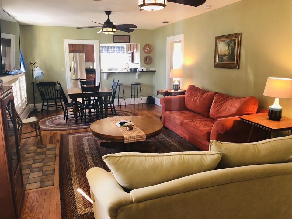 Living/dining room view from front porch