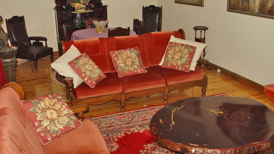 cosy lounge with wood fire