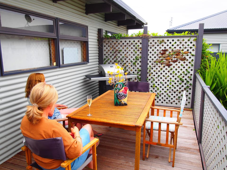 BBQ deck area.