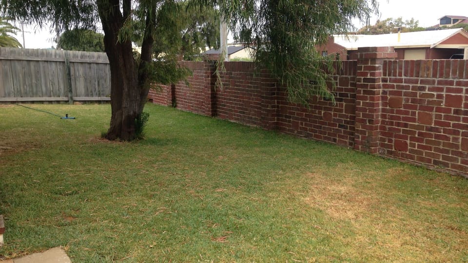 Walled in Front yard