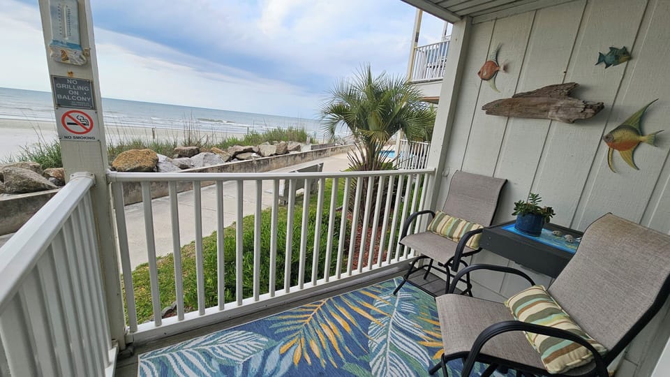 Balcony overlooks "The Point"