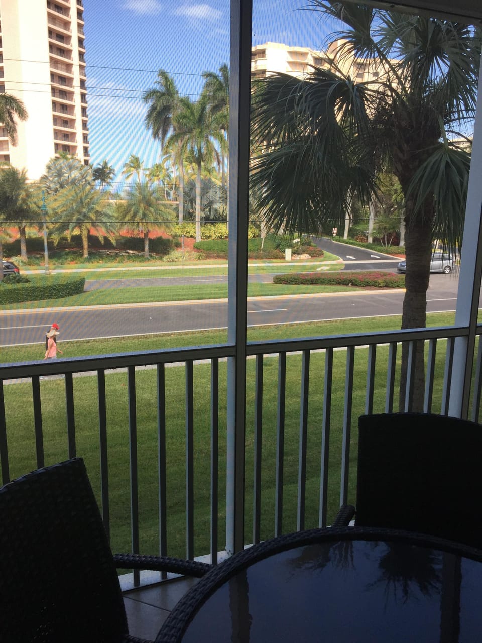 view from screened in lanai