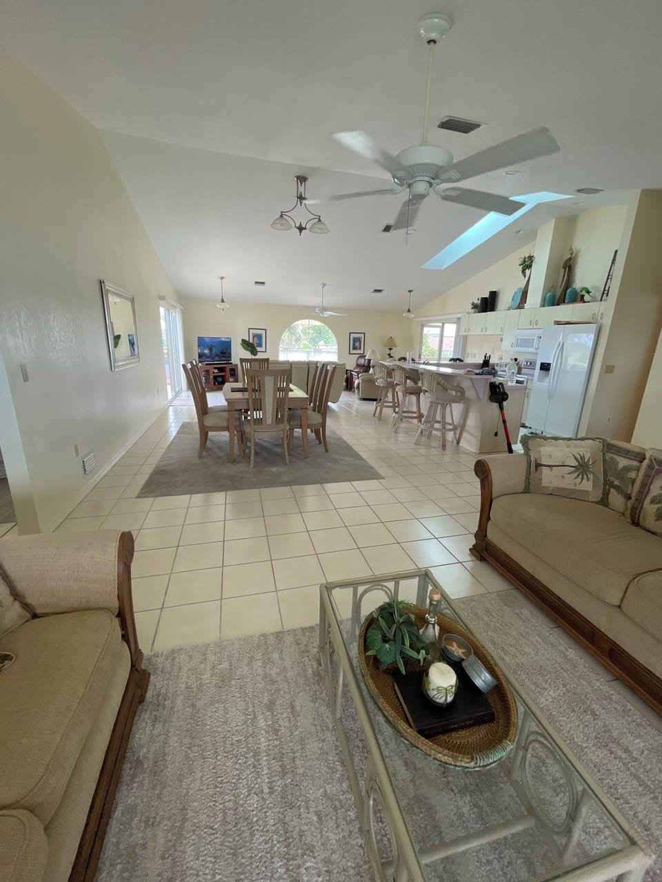 living, dining , kitchen, family room