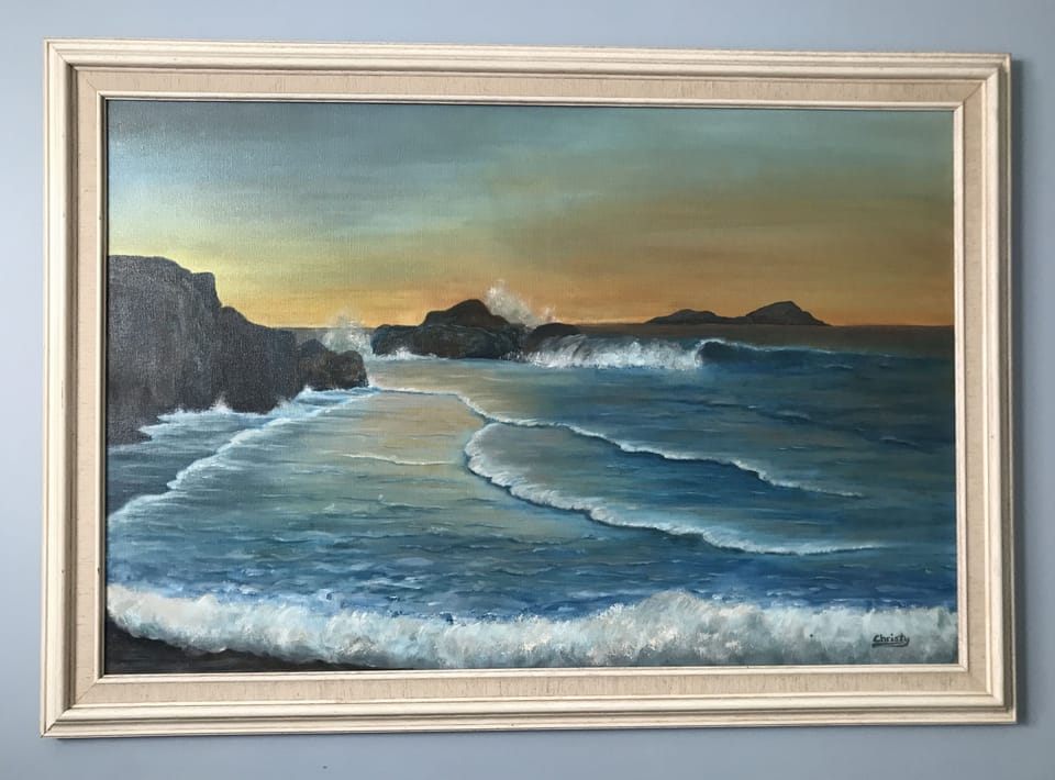 Original artwork painted by your host