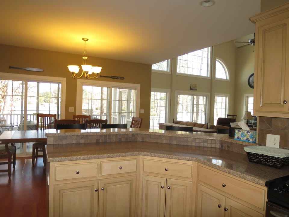 Large kitchen with Open Concept