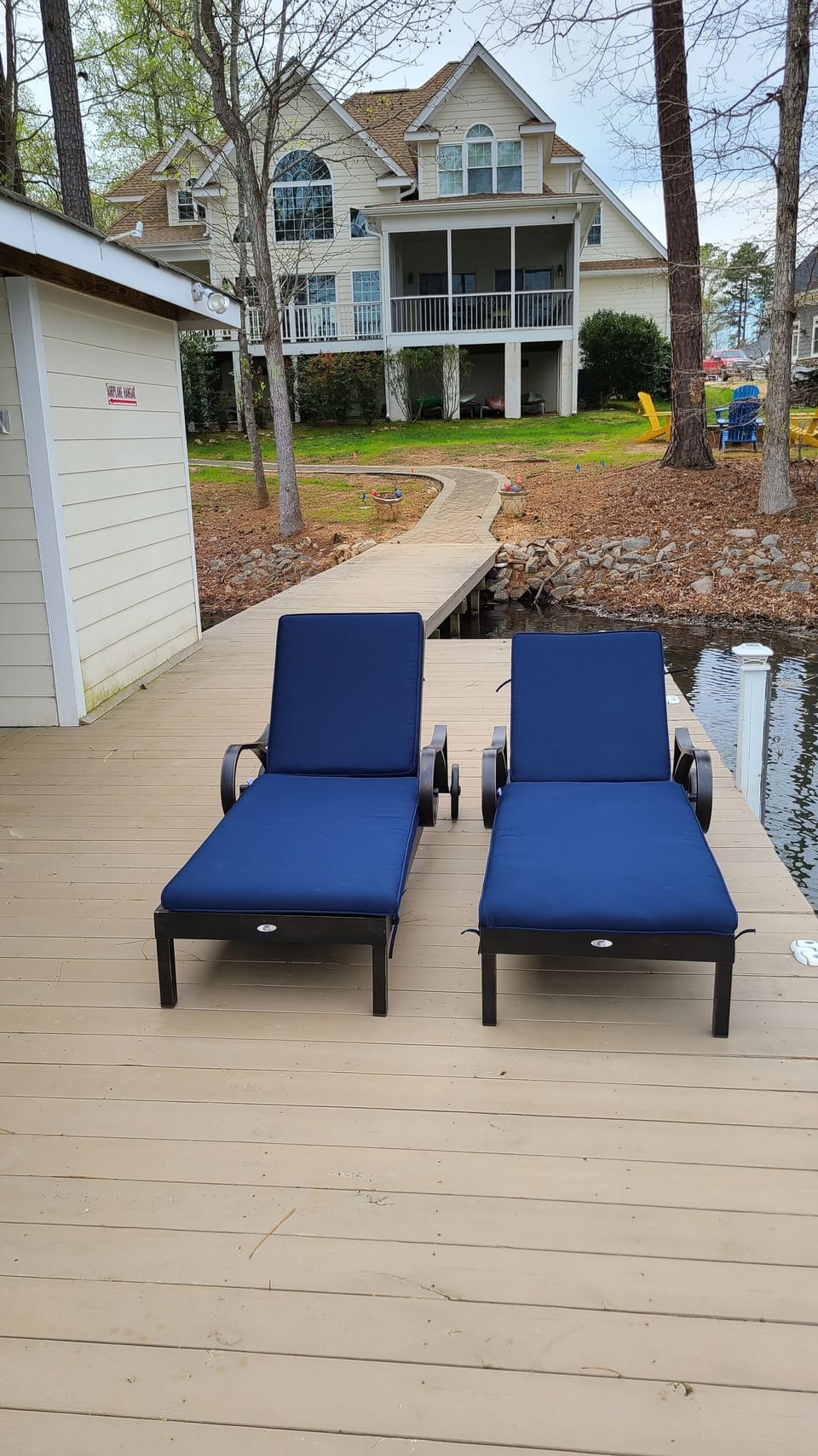 Lounging on the dock!