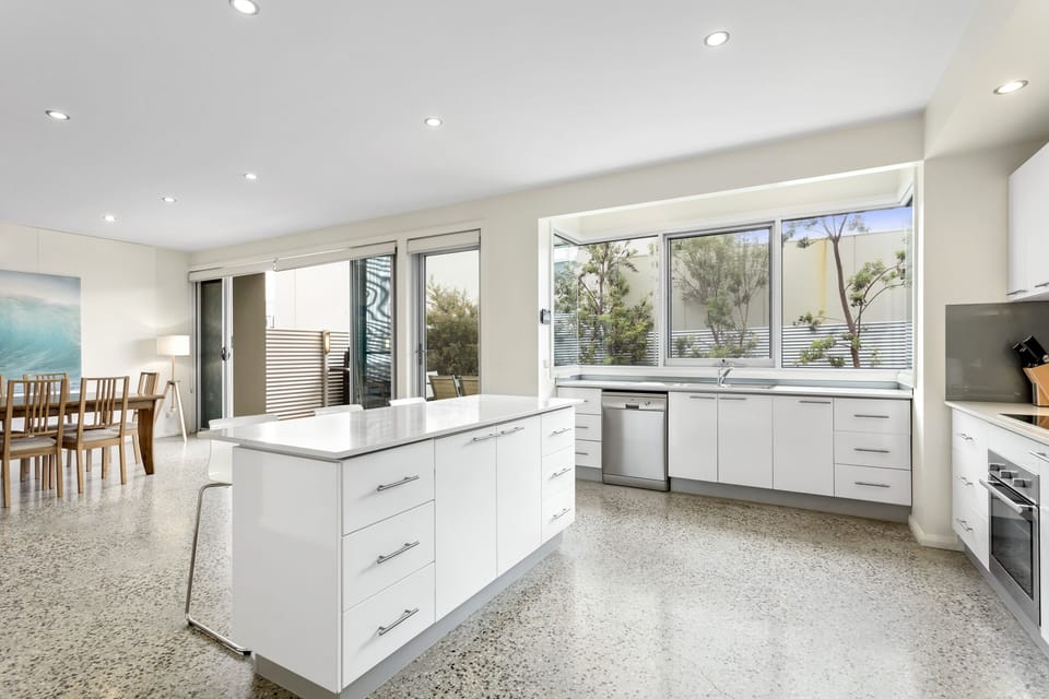 Kitchen, looking to back deck