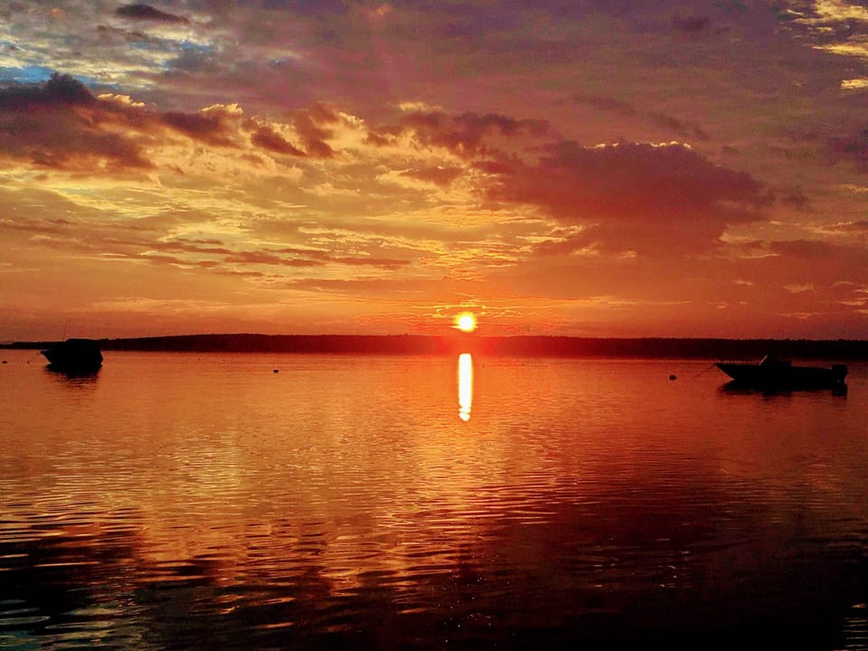sunrise on our beach