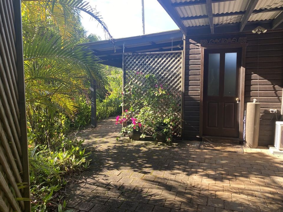 front entrance and private patio
