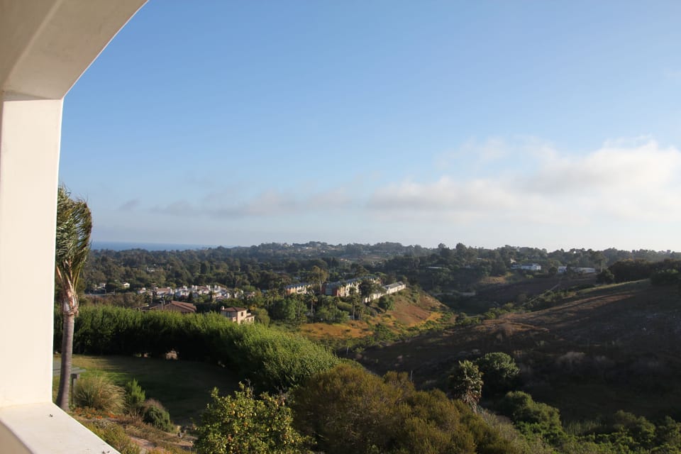 view to the west from west balcony